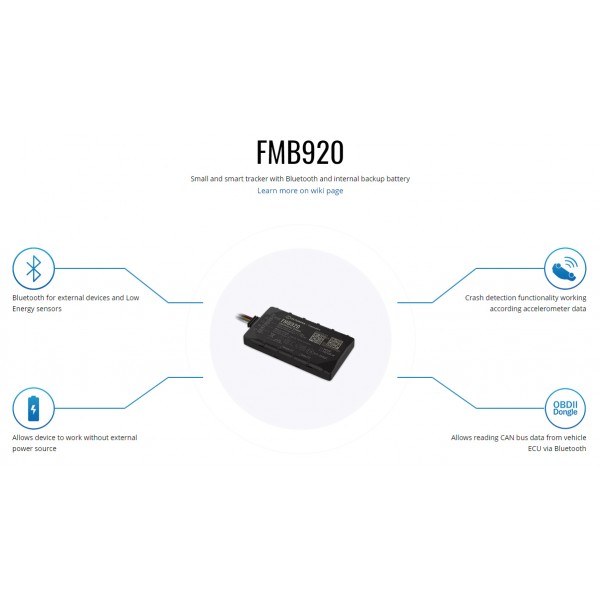 TELTONIKA GPS Tracker αυτοκινήτου FMB920, GSM/GPRS/GNSS, Bluetooth - GPS Tracker