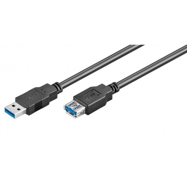 GOOBAY καλώδιο USB 3.0 σε USB (F) 93998, copper, 1.8m, μαύρο - USB
