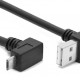 POWERTECH καλώδιο USB σε USB Micro CAB-U136, 90°, Easy USB, 0.5m, μαύρο