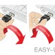 POWERTECH καλώδιο USB σε USB Micro CAB-U137, 90°, Easy USB, 1m, μαύρο