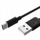 USAMS καλώδιο USB σε USB-C US-SJ099 U-Turn, 2.1A, 1m, μαύρο