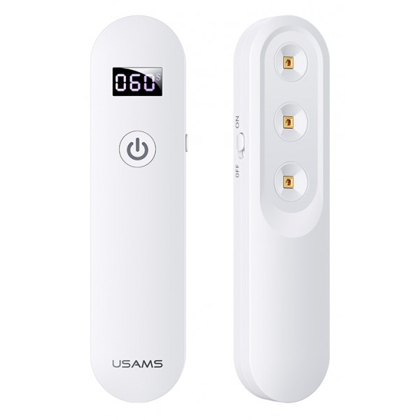 USAMS UV Αποστειρωτής ultra mini US-ZB159,με οθόνη & μπαταρία, λευκός - Οικιακές Συσκευές