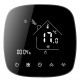 Smart θερμοστάτης πετρελαίου BHT-001-GBLW, WiFi, χωνευτός, μαύρος