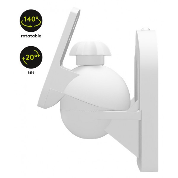 GOOBAY επιτοίχια βάση ηχείων 49394, έως 3.5kg, λευκή - GOOBAY