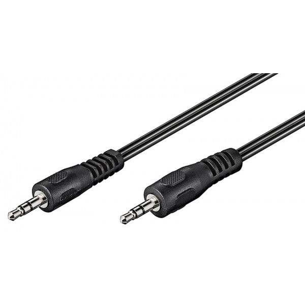 GOOBAY καλώδιο ήχου 3.5mm 50019, 3 pin stereo, 1.5m, μαύρο - GOOBAY