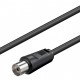 GOOBAY καλώδιο κεραίας αρσενικό σε θηλυκό 50913, <70dB, CCS, 20m, μαύρο
