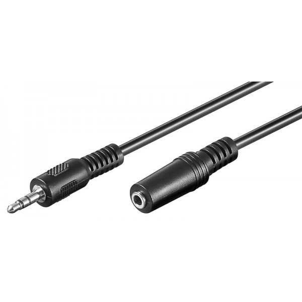 GOOBAY καλώδιο ήχου 3.5mm 50935 αρσενικό-θηλυκό, 3 pin, 10m, μαύρο - GOOBAY