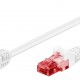GOOBAY καλώδιο δικτύου 51521, CAT 6 U/UTP, γωνιακό, CCA, 0.5m, λευκό
