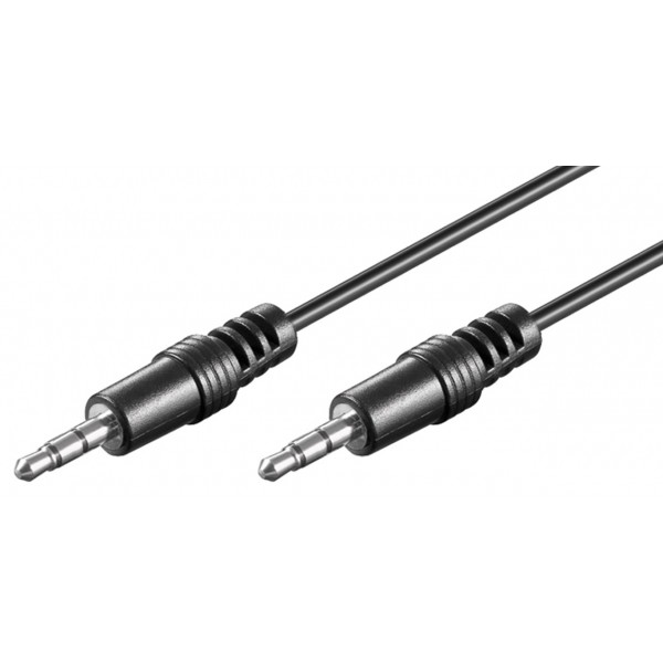 GOOBAY καλώδιο ήχου 3.5mm 51658, 3 pin stereo, copper, 1.5m, μαύρο - GOOBAY