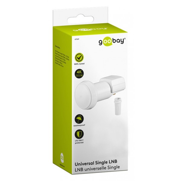 GOOBAY universal single LNB για μια συσκευή 67269, DVB-S2 - Κεραίες TV - Αποκωδικοποιητές