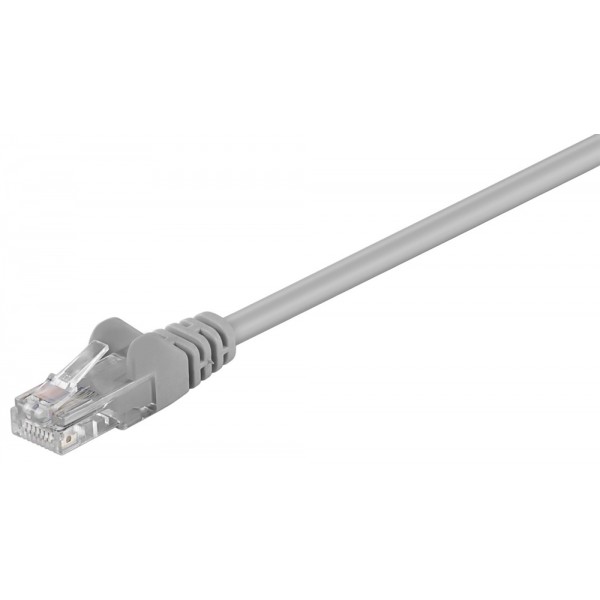 GΟOBAY καλώδιο δικτύου 68337, CAT 5e U/UTP, CCA, PVC, 0.5m, γκρι - GOOBAY