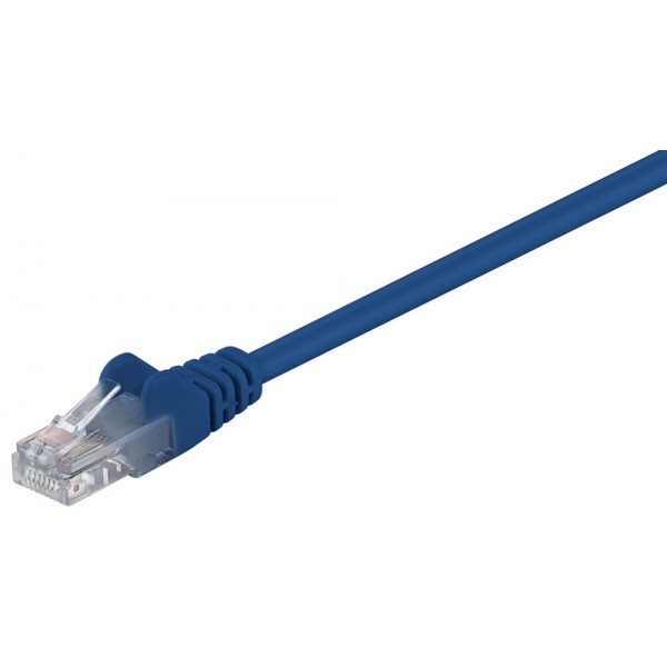 GΟOBAY καλώδιο δικτύου 68340, CAT 5e U/UTP, CCA, PVC, 1m, μπλε - GOOBAY