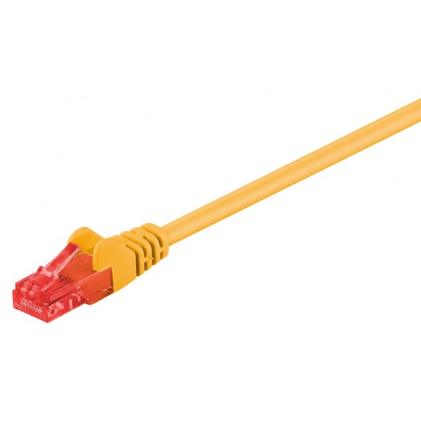 GΟOBAY καλώδιο δικτύου 68438, CAT 6 U/UTP, CCA, PVC, 1m, κίτρινο - GOOBAY