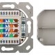 GOOBAY επιτοίχια πρίζα CAT 6a 68572, 2x RJ45, 80x80mm, λευκή