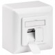 GOOBAY επιτοίχια πρίζα CAT 6a 68572, 2x RJ45, 80x80mm, λευκή
