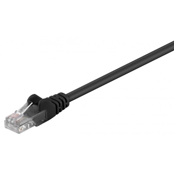 GΟOBAY καλώδιο δικτύου 68643, CAT 5e U/UTP, CCA, PVC, 0.5m, μαύρο - GOOBAY