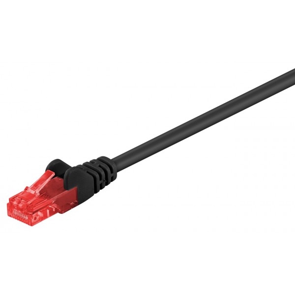 GΟOBAY καλώδιο δικτύου 68676, CAT 6 U/UTP, CCA, PVC, 0,5m, μαύρο - GOOBAY