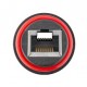 GOOBAY αδιάβροχος σύνδεσμος RJ45 Cat 6 79566, IP68, μαύρο