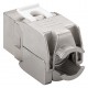 GOOBAY Keystone module RJ45 CAT 6A 90864, STP, 500 MHz, slim-line, ασημί