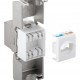 GOOBAY Keystone module RJ45 CAT 6A 90864, STP, 500 MHz, slim-line, ασημί