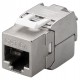 GOOBAY Keystone module RJ45 CAT 6A 90864, STP, 500 MHz, slim-line, ασημί