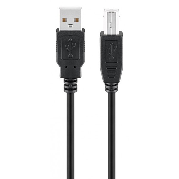 GOOBAY καλώδιο USB 2.0 σε USB Type B 93596, 1.8m, μαύρο - USB
