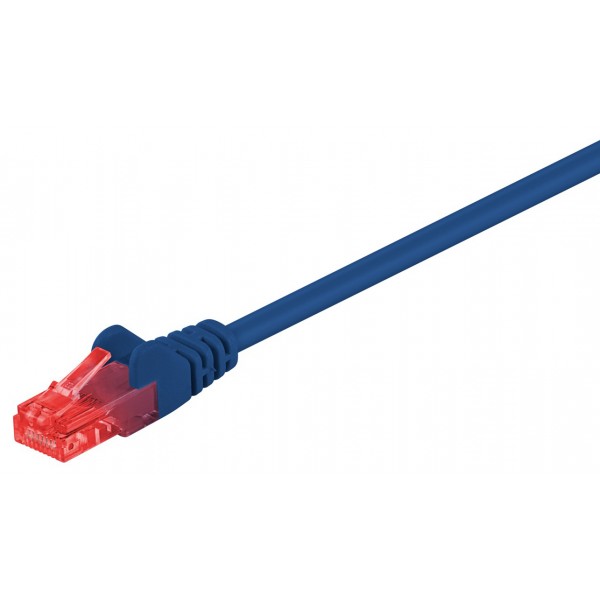 GOOBAY καλώδιο δικτύου 95247, CAT 6 U/UTP, CCA, PVC, 0.25m, μπλε - GOOBAY