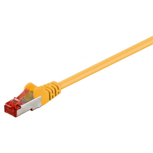 GOOBAY καλώδιο δικτύου 95453, CAT 6 S/FTP (PiMF), CCA, 0.25m, κίτρινο - GOOBAY