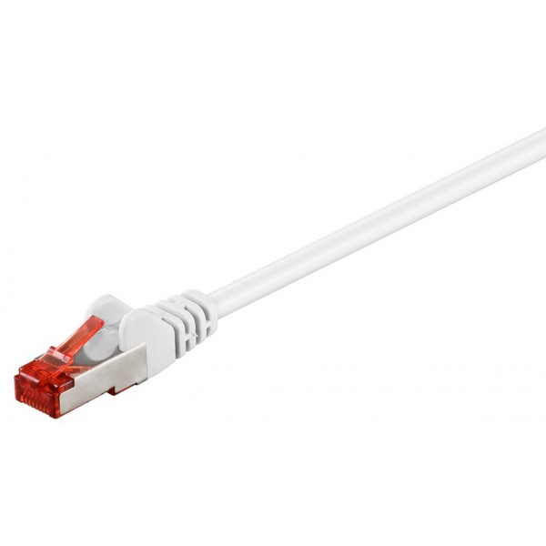 GOOBAY καλώδιο δικτύου 95481, CAT 6 S/FTP (PiMF), CCA, 1m, λευκό - GOOBAY