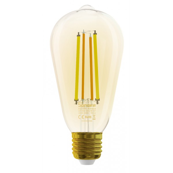 SONOFF Smart λάμπα LED Filament B02-F-ST64, Wi-Fi, 7W, E27, 1800K-5000K - SONOFF