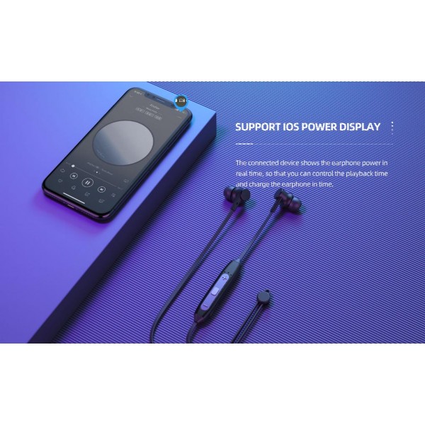 CELEBRAT earphones A20 με μαγνήτη, Bluetooth, 10mm, 70mAh, μαύρα - CELEBRAT