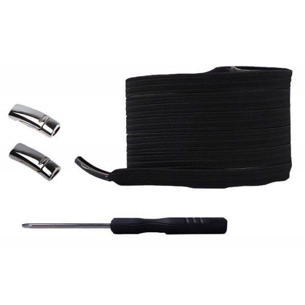 Σετ ελαστικά κορδόνια TOOL-0063 με μαγνητικά κλικ, 1m, μαύρα - UNBRANDED