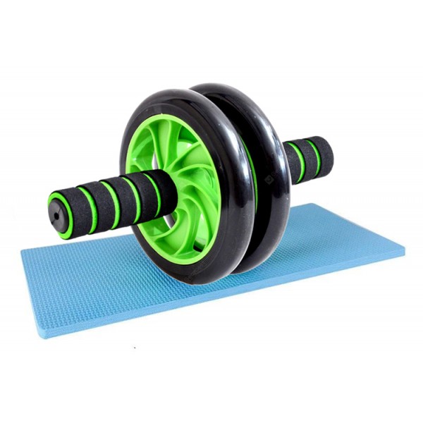 Ρόδα κοιλιακών AB Wheel GYM-0001, μαύρο-πράσινο - Είδη Γυμναστικής