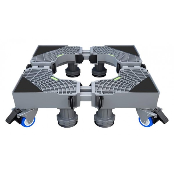 Βάση λευκών συσκευών TOOL-0066 με ρόδες, ρυθμιζόμενη, max 600kg, γκρι - Οργάνωση Χώρου