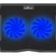 POWERTECH Βάση & ψύξη laptop PT-930, έως 15.6", 2x 125mm fan, LED, μαύρο