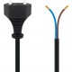 GOOBAY καλώδιο τροφοδοσίας Euro male 2x0.75 mm² 50085, 1.5m, μαύρο