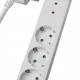 POWERTECH πολύπριζο ασφαλείας PT-879, 3x schuko, 16A, 1.5m, λευκό