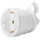 POWERTECH φις ρεύματος PT-887, 1x schuko, 16A, λευκό