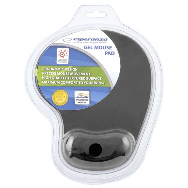 ESPERANZA gel mouse pad EA137Y, 230x190x20mm, γκρι - Mouse Pad
