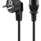 GOOBAY καλώδιο τροφοδοσίας 95142, 3G 1.00mm², 3m, μαύρο