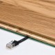 GOOBAY καλώδιο δικτύου 95381, CAT 6 U/UTP, flat, copper, 10m, μαύρο