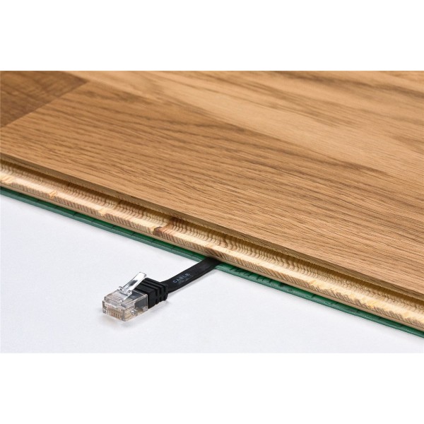 GOOBAY καλώδιο δικτύου 95385, CAT 6 U/UTP, flat, copper, 20m, μαύρο - GOOBAY