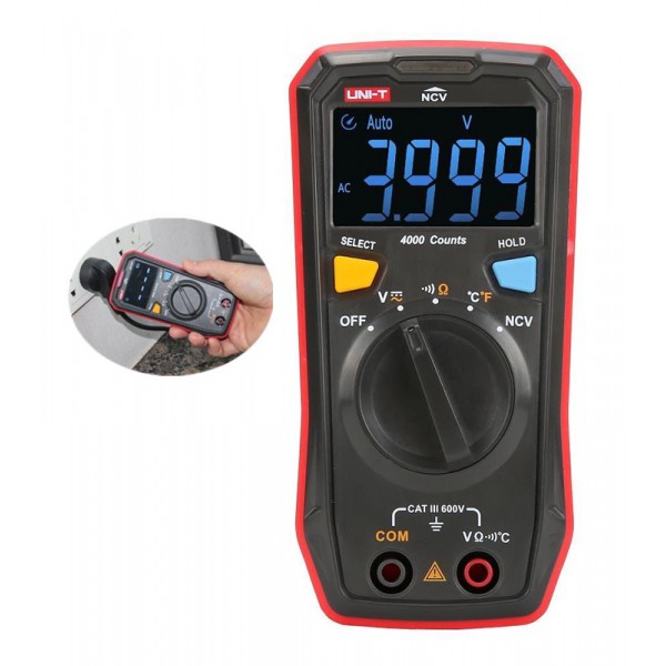 UNI-T ψηφιακό πολύμετρο τσέπης UT123T, NCV, DC/AC - UNI-T