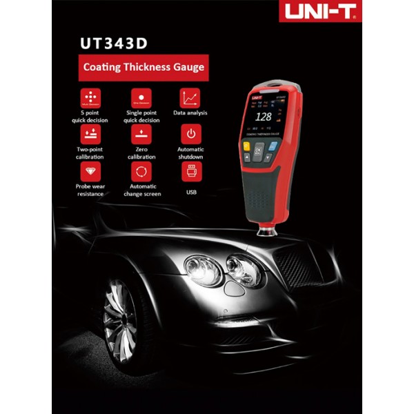 UNI-T ψηφιακός μετρητής πάχους χρώματος UT343D - UNI-T