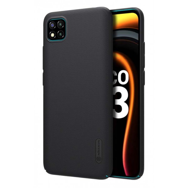 NILLKIN θήκη Super Frost Shield για Xiaomi Poco C3, μαύρη - NILLKIN