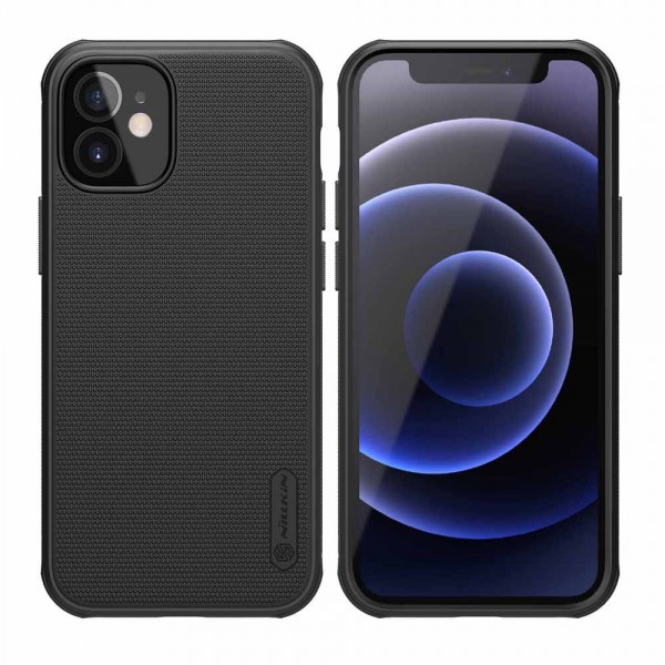 NILLKIN θήκη Super Frost Shield για  Apple iPhone 12 mini, μαύρη - NILLKIN