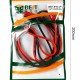BEST καλώδια πολύμετρου με alligator clips BST-010-JP, CAT III 2000V 20A