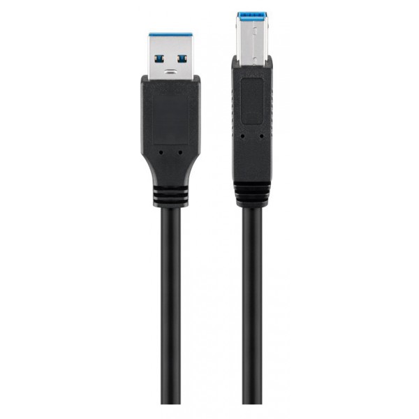 GOOBAY καλώδιο USB 3.0 93655, 5 Gbit/s, 1.8m, μαύρο - GOOBAY