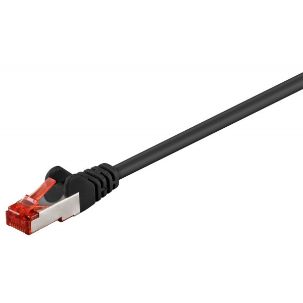 GOOBAY καλώδιο δικτύου 95478, CAT 6 S/FTP (PiMF), CCA, 1m, μαύρο - GOOBAY