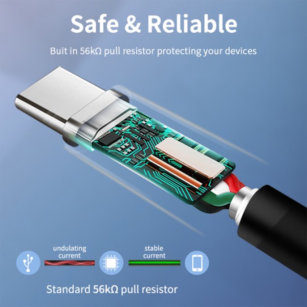 CABLETIME καλώδιο USB-C σε USB CMAMN, 3A, 5Gbps, 3m, μαύρο